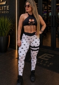Legging Branca Estrelas Empina BB