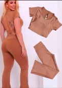 Conjunto Flare Tradicional Nude