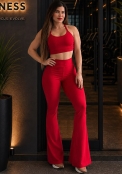 Conjunto Flare Tradicional Vermelho