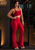 Conjunto Flare Tradicional Vermelho