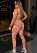Legging Nude com Laranja Empina BB 