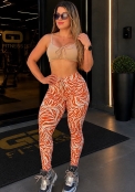 Legging Nude com Laranja Empina BB 