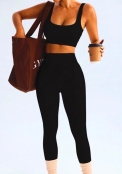 Conjunto Canelado Preto