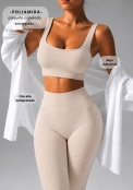 Conjunto Canelado Creme