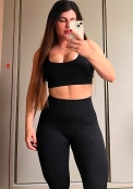 Legging Canelada Seamless Preta