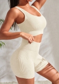 Conjunto Canelado Creme