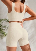 Conjunto Canelado Creme