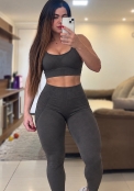 Conjunto Cinza Pedra com Efeito Empina BB