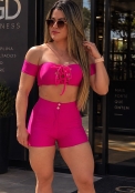 Conjunto Pink com bolso TRADICIONAL Sem Empina BB