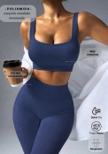 Conjunto Canelado Azul 