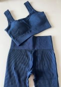 Conjunto Canelado Azul 